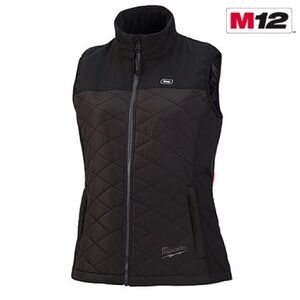 Milwaukee M12 Black Gray Quilted Vest